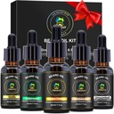 XIKEZAN 5 pacote conjunto de óleo de barba w / Sandalwood, laranja, baunilha, Cedarwood, não perfumado para cuidado de barba, hidratante, amaciando, presentes de aniversário para homens ele pai marido presentes de Natal meia