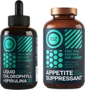 FUEL WILD Apetite Supressor e líquido gotas de clorofila Detox Bundle