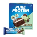 Barras de proteína pura, alta proteína, lanches nutritivos para apoiar a energia, baixo açúcar, sem glúten, chocolate de hortelã, 1.76 onças, 12 contagem (Packaging May Vary)