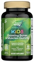Maneira da natureza Crianças crescer ossos & músculos chicletes, Suporta ossos saudáveis & músculos *, cálcio, magnésio, vitaminas D3 & K1, Idades 2+, Wildberry Flavored, 60 chicletes (Packaging May Vary)