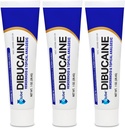 (3 Pack) Dibucaína Globe 1% Tratamento de hemorróidas Pomada - 1 Oz Rapid Numbing Alívio, Tratamento de hemorróidas de Coceira e Queima
