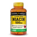 MASON NATURAL Niacin 500 mg Livre de Flush, Suporta Saúde do Coração, Sistema Nervoso e Produção de Energia, 60 Cápsulas