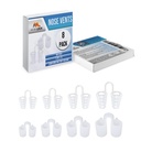 Dilator de alívio do nariz do nariz (Pacote de 8 Tamanhos Diversos) - Uma solução simples para roncos nasais - dispositivo de ronco reutilizável para desfrutar de uma noite de sono pacífica - por Mobi Lock