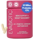 Vitaminas completas da menopausa - Ashwaghanda, Probióticos, ACV para gestão de peso, Flashes quentes, Sudorese noturna, Bloat, Equilíbrio hormonal - Vegan 60 Caps menopausa Suplementos para mulheres não-GMO