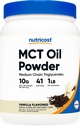 Nutricost Premium MCT Oil Powder (1 LB, Baunilha) - Melhor para Keto, Ketose e Dietas Ketogênicas - Carbos Líquidos Zero, Não-GMO e Glúten Livre, Triglicerídeo de cadeia média