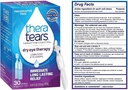 TheraTears Dry Eye Therapy Lubrificating Eye Drops for Dry Eye Oye, Preservative Free Eye Colaps, 30 frascos para injetáveis de uso único (3 embalagens)