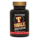 NaturesPlus T Masculino - 60 Cápsulas Vegetarianas - Promove o ganho muscular e resistência, Enhancer de humor - Gluten Free - 30 Total Servings
