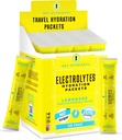 KEY NUTRIENTS Multivitamin Electrolytes Hydration Packets - Refrescante Limonada Pós treino e recuperação 40 Pack - Sem açúcar, Sem calorias - Viagens Hydration Powder