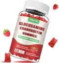 Gummies de condroitina de glucosamina melhorada com HSH para adultos - Saúde comum e flexibilidade extra-força, Antioxidante e Imune Suplemento de suporte, 60 Contagem