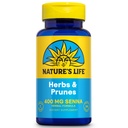 Vida da natureza Herbs & Prunes 400mg Senna & mistura de ervas para saudável Digestion Support