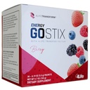 4Life Energy Go Stix, Healthy Energy Drink Mix, Cafeína de Guarana, Maca, Yerba Mate e Green Tea Leaf Extract, Berry Flavor - 30 pacotes