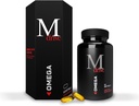 Mdrive Omega 3 óleo de peixe para homens, Omega 3-6-9 1200mg de peixe, Borage & óleo de linhaça, coração de apoio, cérebro, pele e saúde conjunta, 60 contagem