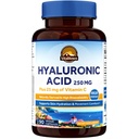 Vitalitown Suplementos de ácido hialurônico 250 mg, Mais 25 mg de vitamina C, Naturalmente Derivado & alta biodisponibilidade, Hidratação da pele, 90 cápsulas Vegan, 3 meses de fornecimento