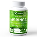 Moringa Cápsulas; 300 Cápsulas; Moringa Oleifera; 10.000mg; 100% Pure & Natural; Non-GMO e Gluten Suplemento gratuito; Complete Green Superfood; Moringa Leaf Extract Powder