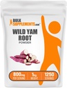 BulkSuplements.com Yam Wild Powder - Suplemento Nutricional, Suplemento de Yam Wild - Gluten Free, 800mg por serviço, 1kg (2,2 lbs) (Pacote de 1)