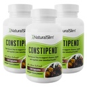 Naturalslim Magnesium Oxide - Obstipend para alívio da constipação, limpeza de cólon e amaciadores de fezes para mulheres e homens com Citrato de magnésio, Aspartato e Extrato de Oliva - 120 Cápsulas Vegetais 3 Pack