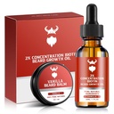 Kit de crescimento da barba - Biotina de concentração 2X para homens, ingredientes naturais com óleo de Argan, óleo de Jojoba e vitamina (Vanilla)