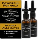 Pulverização Botânica de Nasal – Alivio de Congestão Natural com Aloe & Thyme para Respiração mais clara, Irritantes de Combate e Hidrata, Made in USA (2 Pack)