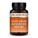 Dr. Mercola Curcumin Advanced - 500 mg Curcumin Root Extract - 95% Curcuminoids - Para a Saúde da Visão, Digestão e Foco - Libertação Mantida - Não-GMO, Gluten-Free & Soy-Free - 30 Cápsulas (30 Servings)