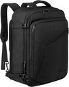 MATEIN Care on Backpack, extra grande viagem Backpack Expansível avião aprovado saco Weekender para homens e mulheres, água resistente leve diapack para vôo 40L, Preto