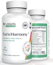 Suplemento Harmony Menopausa de Eve, Suporte Hormônio para Mulheres com Isoflavonas de Soja, Cohosh Preto e Framboesa Vermelha, Não-GMO Natural PMS e Suporte de Sintomas Menopausal, 60 Cápsulas