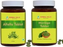 Embalagem de comprimidos de folha de Moringa com 2 Combo
