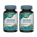 Nature's Way Valerian Premium Extract - 220 mg de extrato de valeriana por 2 cápsulas de serviço - Suporta sono tranquilo* - Projeto não-GMO verificado - Suplementos de ervas - Glúten grátis - 90 cápsulas (2 embalagens)