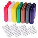 eBoot 28 Sets Essential Oil Aromatherapy Nasal Inhalers Tubos Recarregável Inhaler Stick, 7 Cores, com Wicks