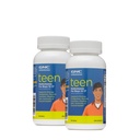 GNC Milestones Teen Multivitamin para meninos 12-17, Twin Pack, 120 Caplets por garrafa, Suporta produção de energia e função muscular