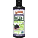 Vegan Vegan Omega 3 6 9 Linho suplemento líquido de óleo, BlackBerry smoothie, óleo de semente de linho, 2,968 mg ácido gordo ALA, não-GMO e glúten livre, 16 onças