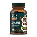 Cogumelo Gaia Herbs Cordyceps - Suplemento de suporte energético para a energia de sustentação, resistência e resistência - com Cogumelo Cordyceps orgânico - 40 Vegan líquido Phyto-Capsules (fornecimento de 40 dias)
