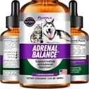 Pet Adrenal Suporte para cães e gatos - Made in USA - Cushings Tratamento para cães - Cat & Dog Suplemento para apoio renal - 2 Fl Oz