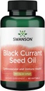 Swanson Black Currant Seed Oil - Suplemento de ervas Promovendo Sistema Imune e Apoio à Saúde do Coração - Natural Formula Supporting Joints Health - (180 Softgels, 500mg cada)