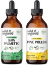 Serra selvagem e orgânica Palmetto Tintura 4 fl oz & Pine Pollen Tintura 4 fl oz