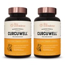 CurcuWell Consciente ao Vivo - Curcumin e Boswellia Misturar o máximo de força junta, corpo e suporte cognitivo - 60 dias de fornecimento (2-Pack)