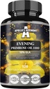 APOLLO'S HEGEMONY Evening Primrose Oil 1000 mg com vitamina E - Contém 100 mg de ácido GLA - 120 cápsulas de Softgel - 4 meses de fornecimento - Suplemento de dieta para apoiar equilíbrio hormonal e saúde da pele