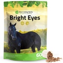 Silver Lining Herbs Bright Eyes Vitaminas - Cavalos Suplementos Olho para apoiar a saúde capilar, grande visão, & Saúde geral dos olhos - Vegetais com base em ervas Horse Supplements - 1 lb 60-Day Supply