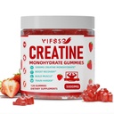 Creatina gomas mono-hidratadas 5 g para homens e mulheres, 120 chicletes sem açúcar com 200 Mg de magnésio Glycinate, 200 Mg de L-treonato para suporte muscular, Energia Boost