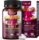 NMNH Supplement (Dihidronicotinamida Mononucleotídeo) 600mg - Boost NAD com Resveratrol, 123456789