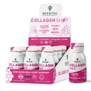 Bee e você Colágeno líquido tiro bebida com vitamina C, extrato de própolis, ácido hialurônico, biotina, promove a pele, cabelo, unhas e saúde conjunta, 1,69 fl. Oz x 12 Pack