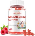 Gummies de magnésio para homens Mulheres Natural Magnésio Citrato Gummy Suplemento Açúcar Suportes gratuitos relaxamento muscular, Metabolismo de energia