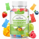 softbear Glucosamina Condroitin Gummies para Adultos, Açúcar grátis Condroitin & Glucosamina Suplementos nutricionais para o apoio conjunto, Fruta mista sabor, 60 Contagem
