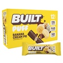 Bar construído, Puff Protein Bars, Banana Cream Pie Puff, 17g Snacks Protein, On-The-Go Bars, Apenas 140 calorias, 6g Açúcar, Colágeno, Sem glúten, 12 Contagem