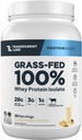 Laboratório Transparente Whey-Fed Protein Isolate - Naturalmente flavored, Gluten Free Whey Protein Powder com 28g de proteína por serviço e 9 aminoácidos - 30 Servings, Manteiga de Amendoim de Baunilha