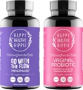 Feliz saudável Hippie Vaginal Probióticos para as mulheres & Ir com o apoio de menopausa fluxo