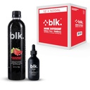 Rhubarb de morango 12ct e blk concentrado 1ct. Gotas e ácido fúlvico e húmico biodisponível mais de 77 vestígios de minerais ajuda a reparar e restaurar células e minerais essenciais em seu corpo