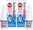 SwimSealTM Twin-Pack Todas as gotas naturais de ouvido do nadador para uso diário em vez de gotas de álcool ou tampões de ouvido. A solução para seus ouvidos para toda a exposição à água para todas as idades.