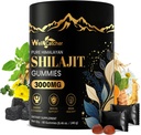 Shilajit Gummies para homens Mulheres: Puro Himalaia Orgânico Shilajit com Ashwagandha 85+ Trace Minerals & Ácido Fulvico Individualmente envolto para energia Suporte Imunidade do Cérebro Não Açúcar 40 Servings