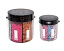 Monster & Monster Jr Supplement Medication Pill Dispensers 2 Pack with Labels, Extra Grandes e Pequenas Garrafas de Recipiente de Comprimidos Lidar Quase Qualquer Suplemento, Fácil de Dispensar (Monster & Monster Jr.)