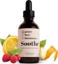 paz, amor, hormonas. Ervas PMS alívio e natural Hormônio equilíbrio para as mulheres USDA Organic Chasteberry Supplement for Women Suporte Hormone, Liquid Drops Período Suplemento - 2 fl oz, 29 Servings